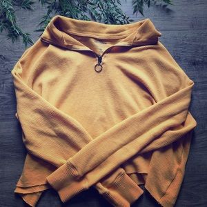 Hollister long sleeve waffle shirt